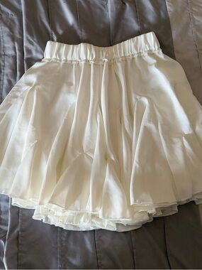 SHEIN Cream Mini Skirt